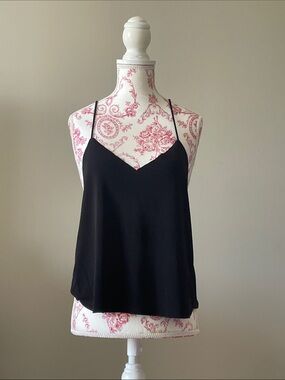 Brandy Melville Black V-Neck Spaghetti Strap Cami